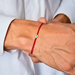 14K Gold Vermeil Evil Eye Red String Protection Bracelet