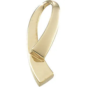 14k Yellow Gold Metal Fashion Omega Slide