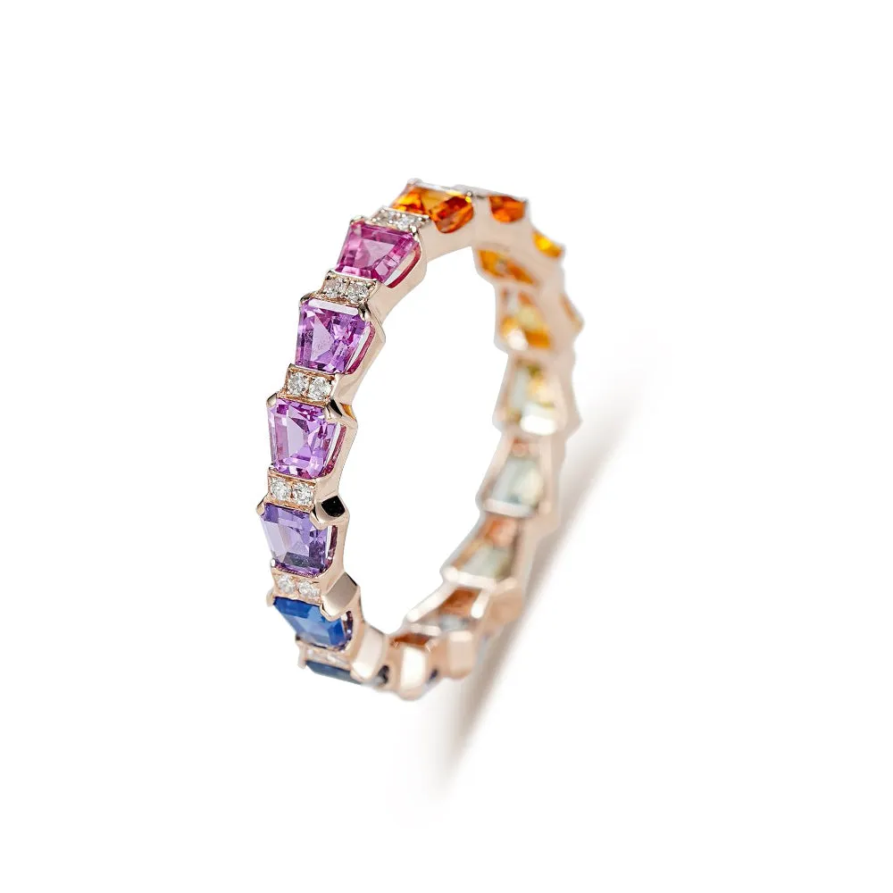18k Gold Custom Sapphire Ring