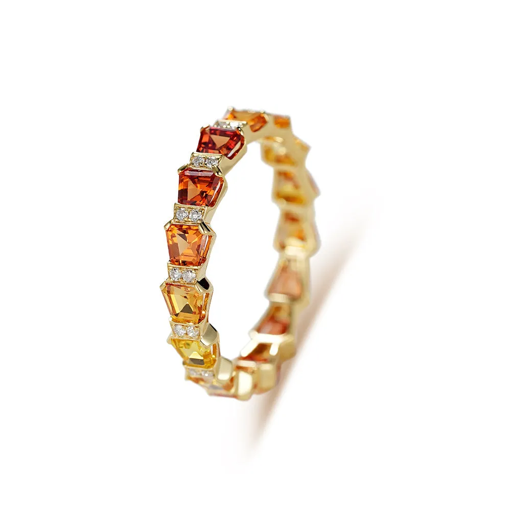 18k Gold Custom Sapphire Ring