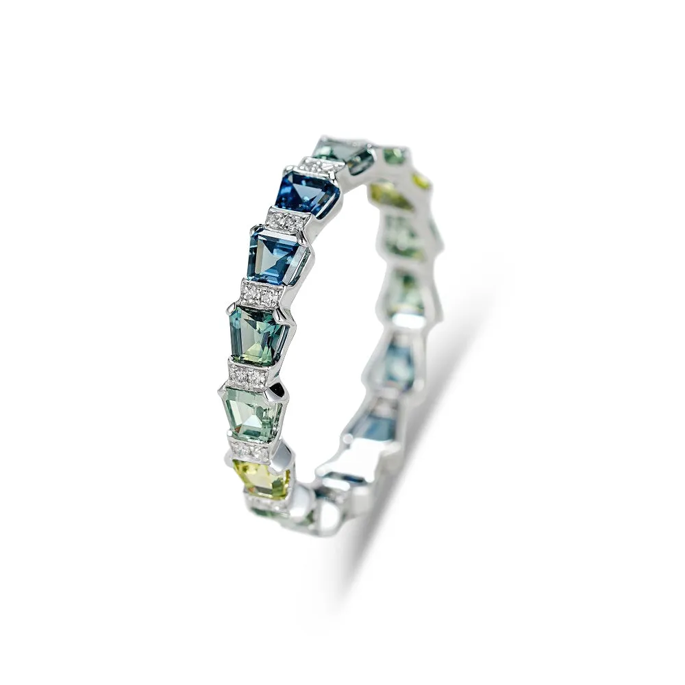 18k Gold Custom Sapphire Ring