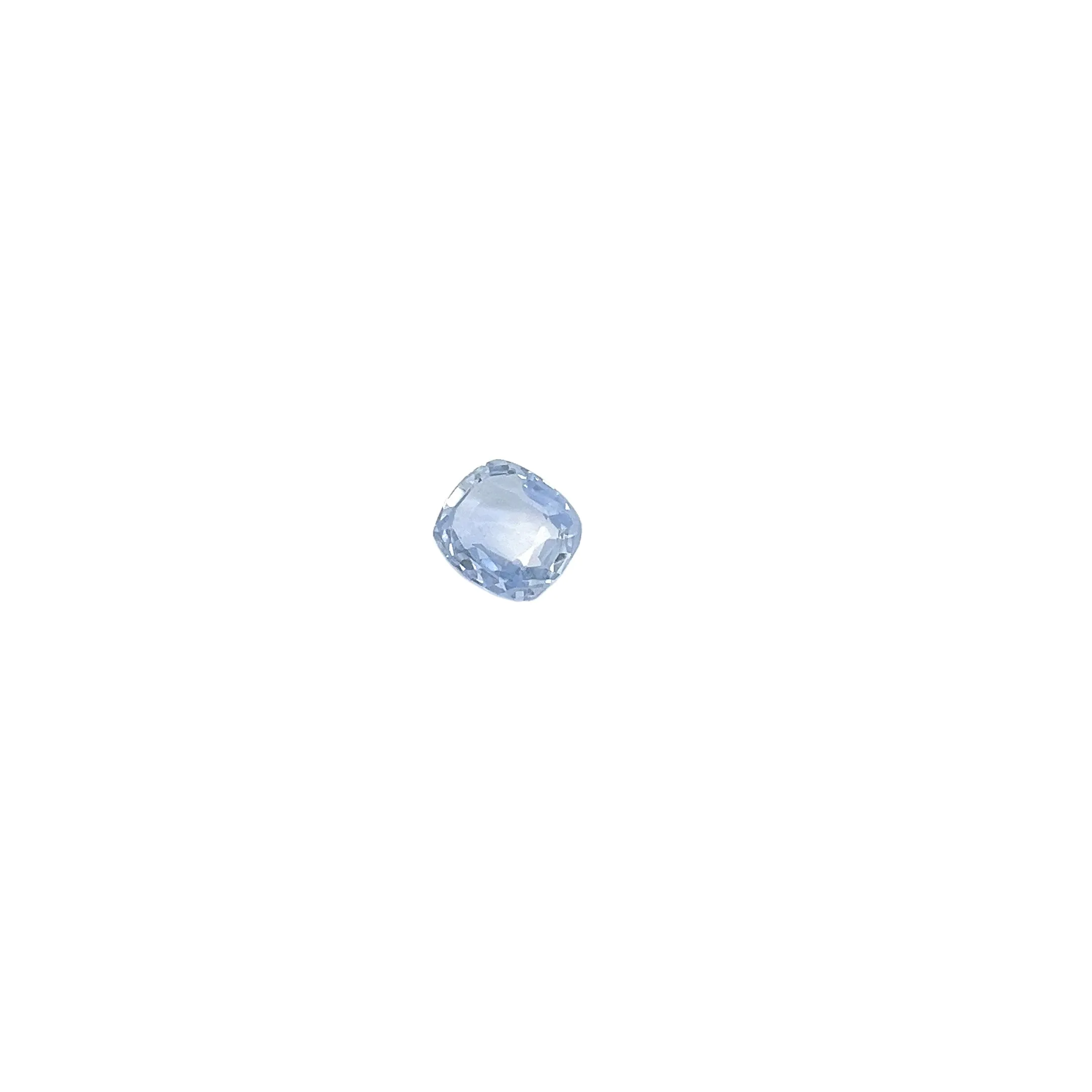 18k White Gold 3.87 CT CEYLON CUSHION BLUE SAPPHIRE/ 1.38CT F VS2 ROUND DIAMOND PAVE TWISTED RING CERTIFIED BY GIA#5231097999