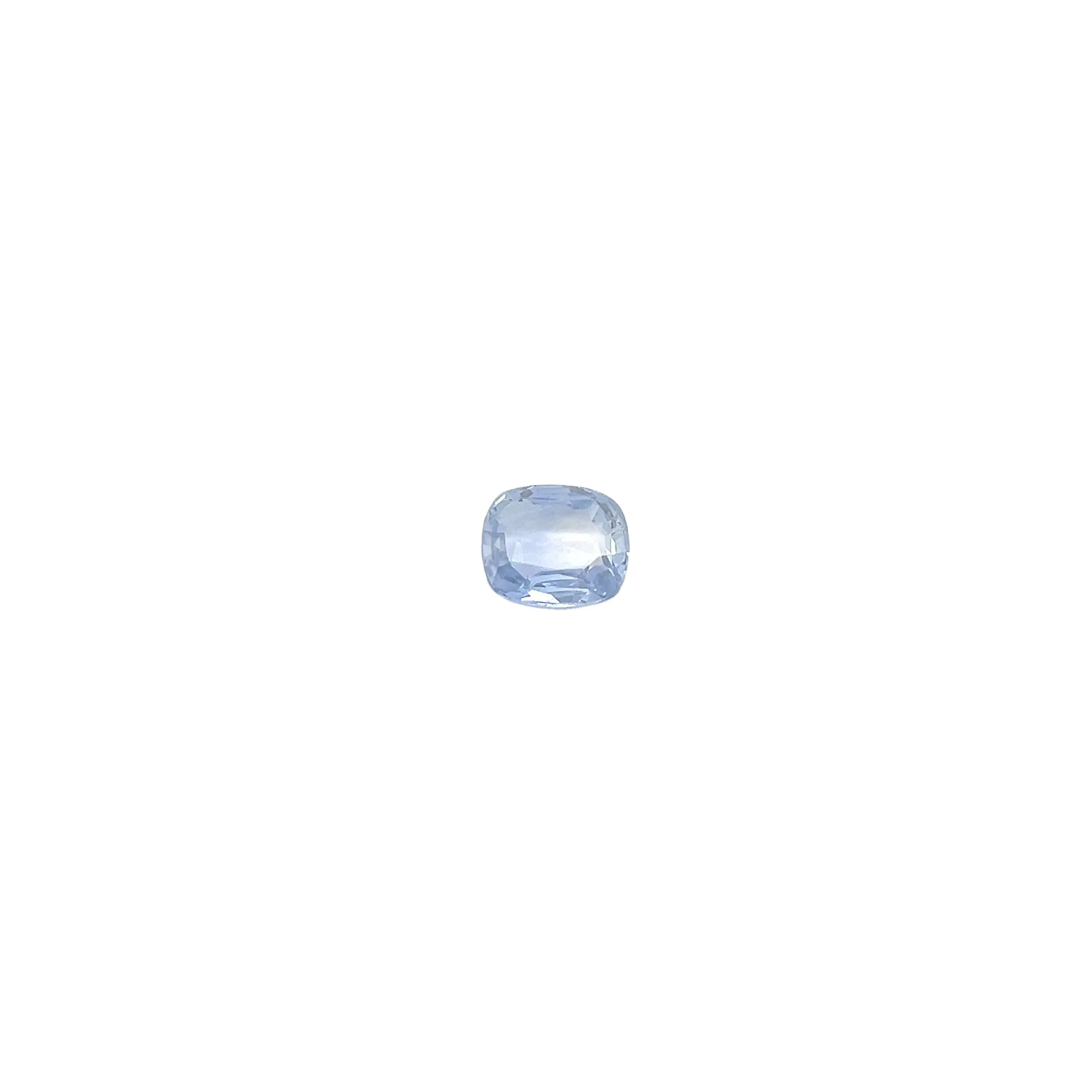 18k White Gold 3.87 CT CEYLON CUSHION BLUE SAPPHIRE/ 1.38CT F VS2 ROUND DIAMOND PAVE TWISTED RING CERTIFIED BY GIA#5231097999