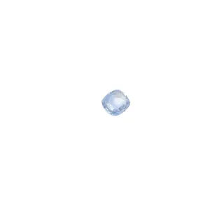 18k White Gold 3.87 CT CEYLON CUSHION BLUE SAPPHIRE/ 1.38CT F VS2 ROUND DIAMOND PAVE TWISTED RING CERTIFIED BY GIA#5231097999