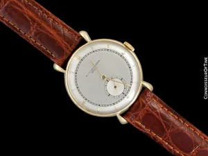 1940's Vacheron & Constantin Vintage Mens Watch, Large Size with Tear Drop Lugs - 18K Gold
