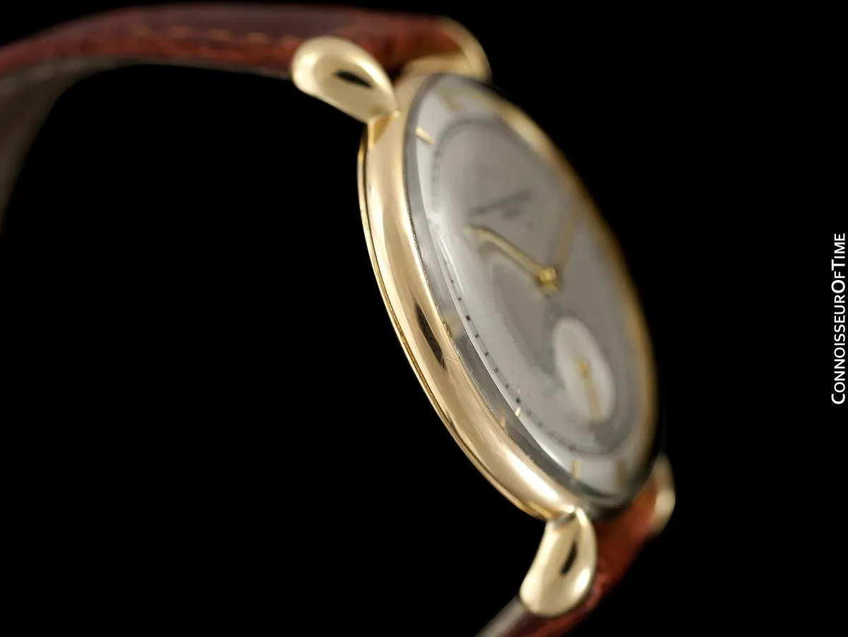 1940's Vacheron & Constantin Vintage Mens Watch, Large Size with Tear Drop Lugs - 18K Gold