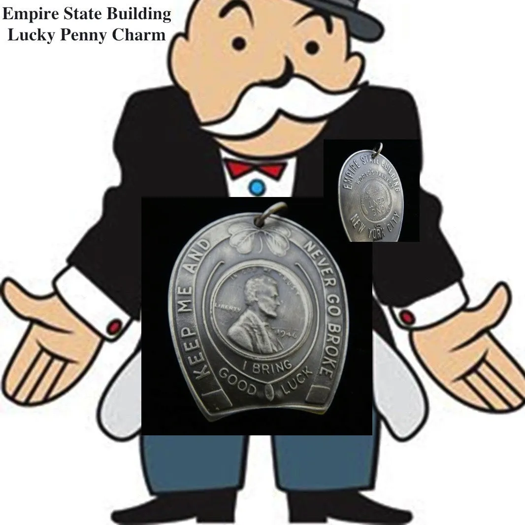 1946 Empire State Building Sterling Silver "Lucky Penny" Charm