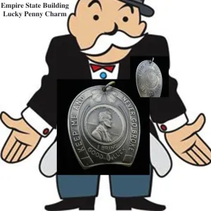 1946 Empire State Building Sterling Silver "Lucky Penny" Charm