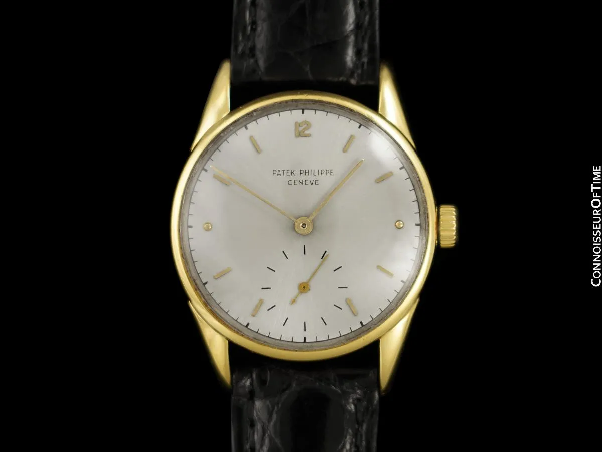 1950 Patek Philippe Vintage Mens Handwound Watch, Ref. 1517 - 18K Gold