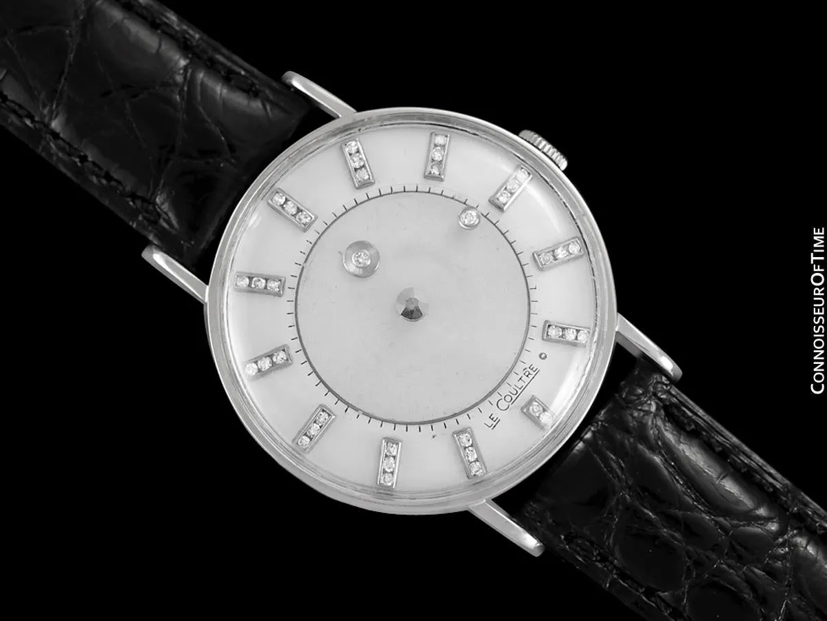 1957 Jaeger-LeCoultre / Vacheron and Constantin Vintage Galaxy Mystery Dial - 14K White Gold and Diamonds