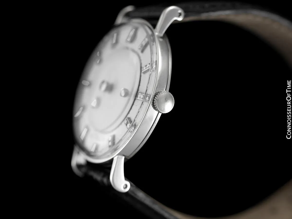 1957 Jaeger-LeCoultre / Vacheron and Constantin Vintage Galaxy Mystery Dial - 14K White Gold and Diamonds