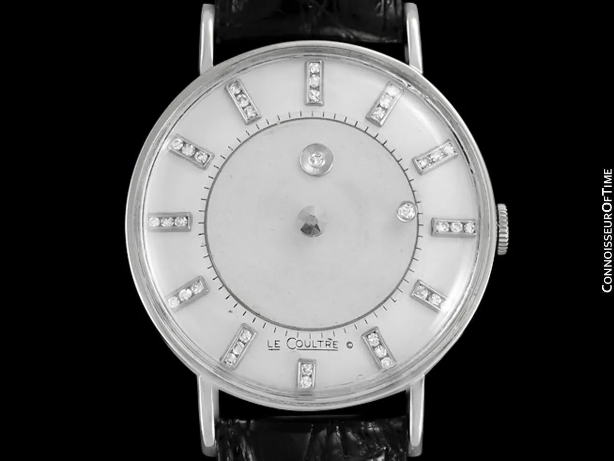 1957 Jaeger-LeCoultre / Vacheron and Constantin Vintage Galaxy Mystery Dial - 14K White Gold and Diamonds