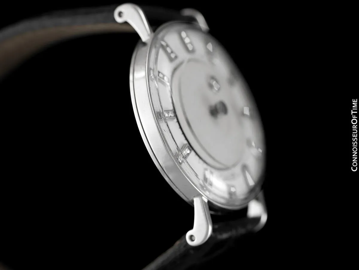 1957 Jaeger-LeCoultre / Vacheron and Constantin Vintage Galaxy Mystery Dial - 14K White Gold and Diamonds