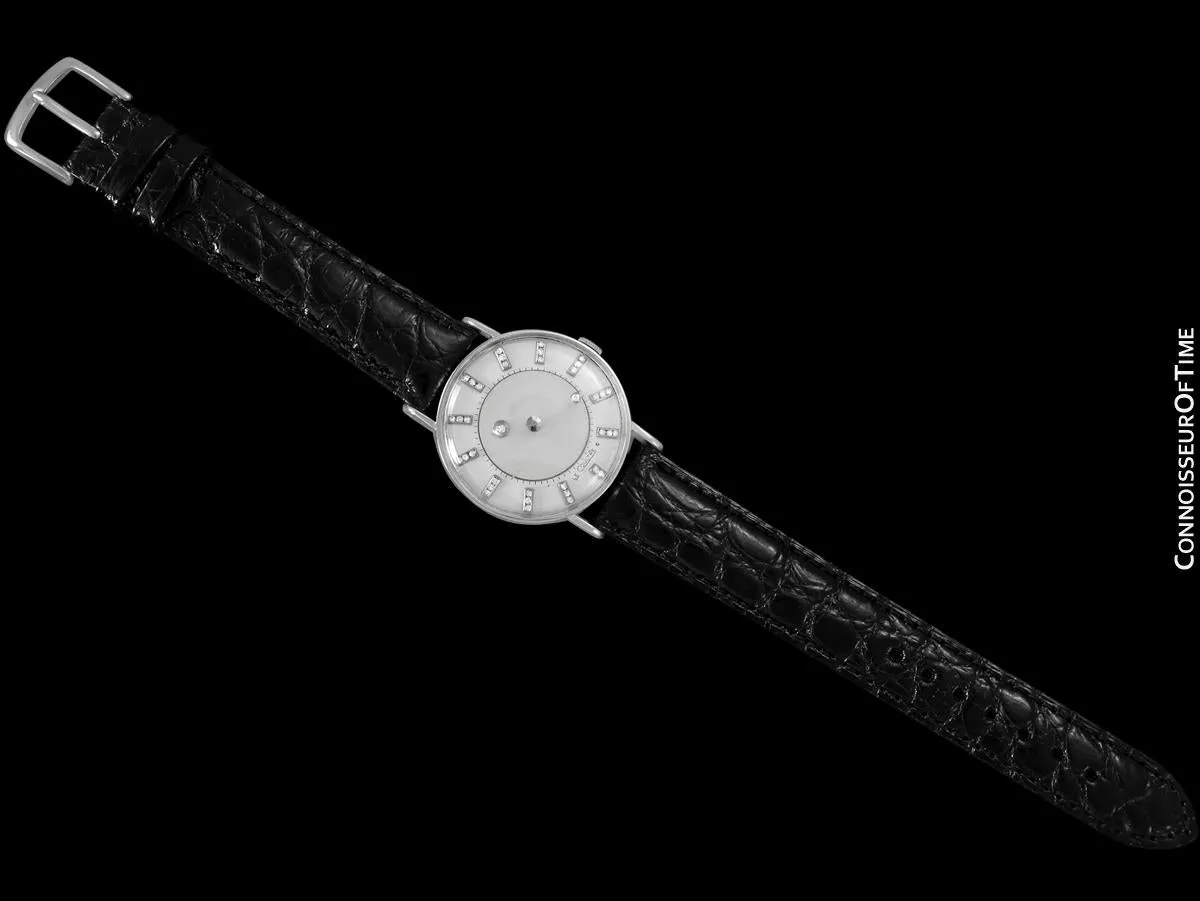 1957 Jaeger-LeCoultre / Vacheron and Constantin Vintage Galaxy Mystery Dial - 14K White Gold and Diamonds