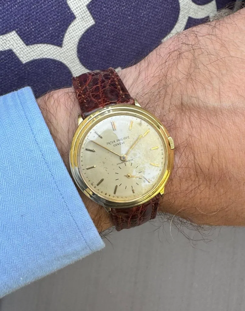 1959 Patek Philippe Vintage Mens Calatrava Watch, Ref. 2501 - 18K Gold