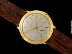 1959 Patek Philippe Vintage Mens Calatrava Watch, Ref. 2501 - 18K Gold