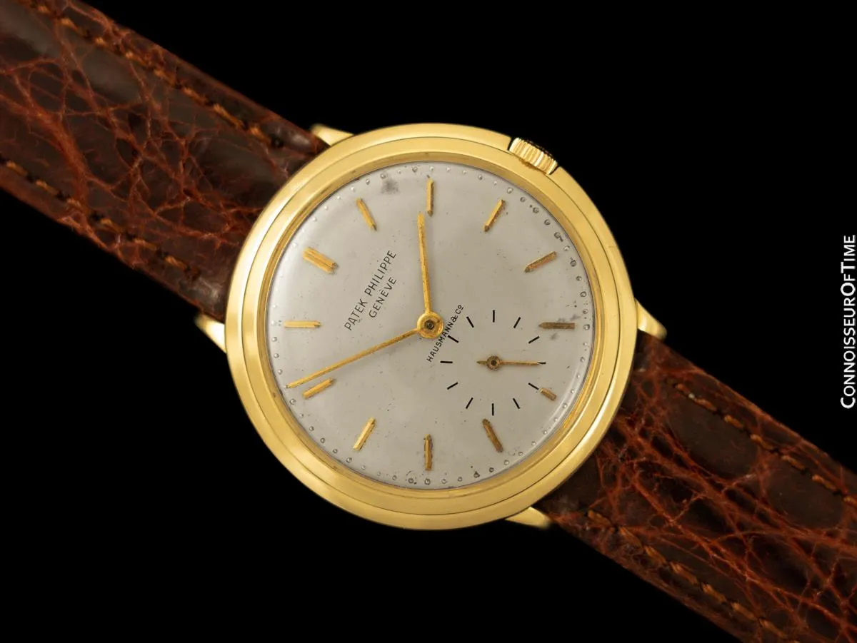 1959 Patek Philippe Vintage Mens Calatrava Watch, Ref. 2501 - 18K Gold