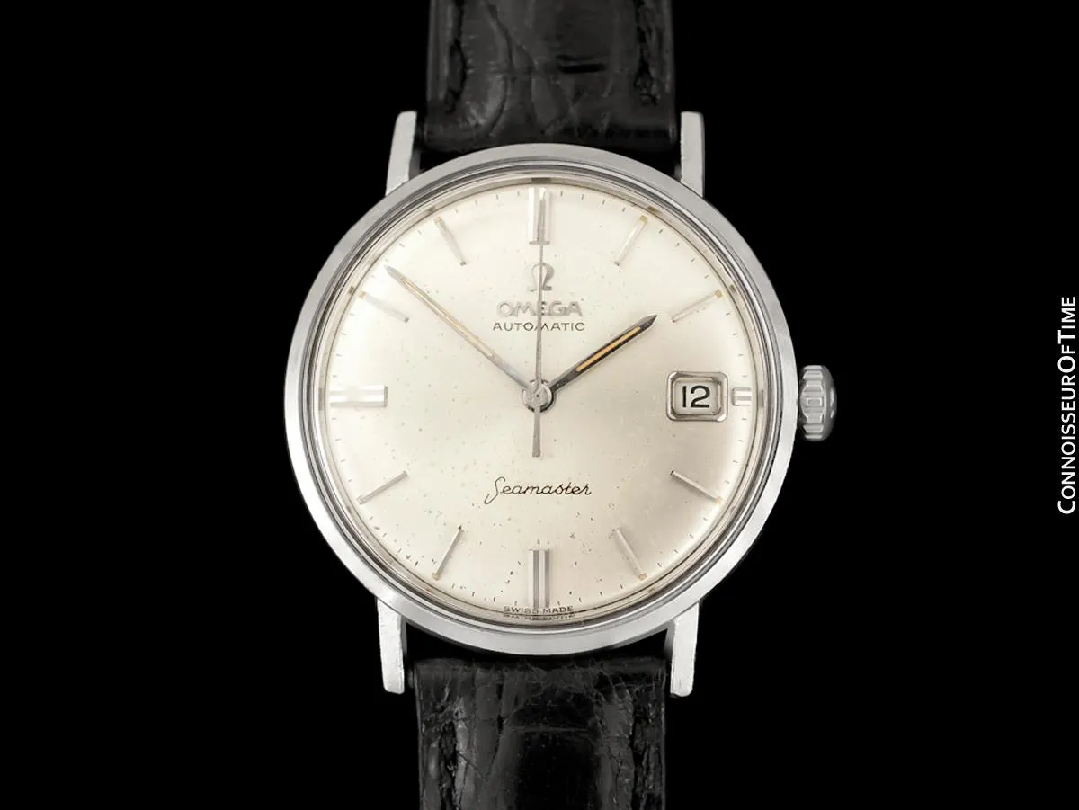 1960's Omega Seamaster Vintage Mens Cal. 560 Stainless Steel Watch, Automatic, Date - Rare Only 3000 Made