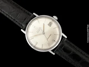 1960's Omega Seamaster Vintage Mens Cal. 560 Stainless Steel Watch, Automatic, Date - Rare Only 3000 Made