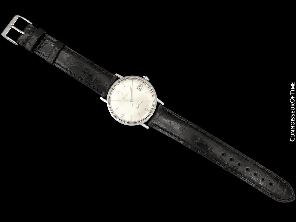1960's Omega Seamaster Vintage Mens Cal. 560 Stainless Steel Watch, Automatic, Date - Rare Only 3000 Made