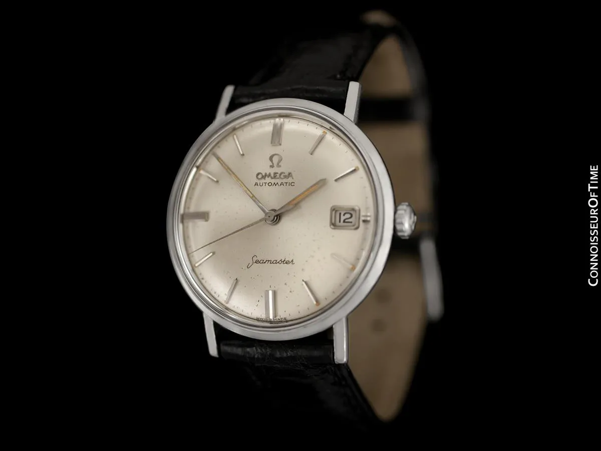 1960's Omega Seamaster Vintage Mens Cal. 560 Stainless Steel Watch, Automatic, Date - Rare Only 3000 Made
