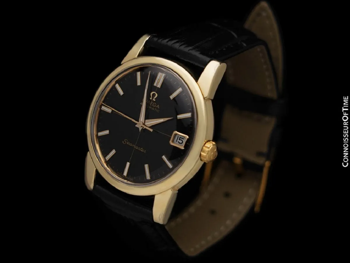 1961 Omega Seamaster Mens Vintage Automatic Cal. 562 Watch - 14K Gold Shell & Stainless Steel