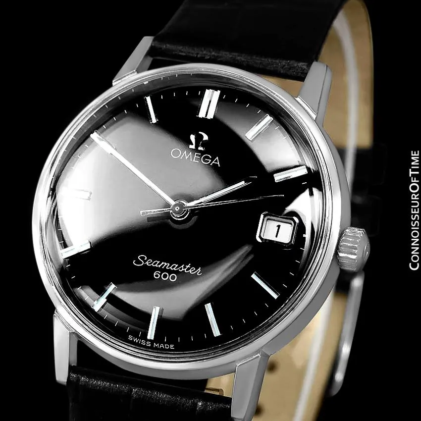 1965 Omega Seamaster 600 Vintage Mens Handwound Watch - Stainless Steel