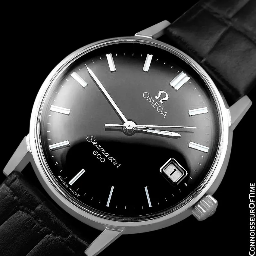 1965 Omega Seamaster 600 Vintage Mens Handwound Watch - Stainless Steel