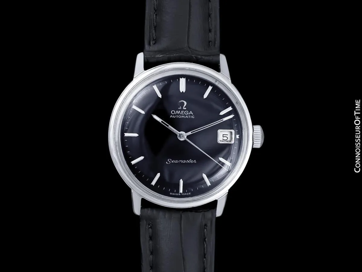 1966 Omega Seamaster Mens Vintage Full Size Watch with 565 Movement, Automatic, Date - Stainless Steel