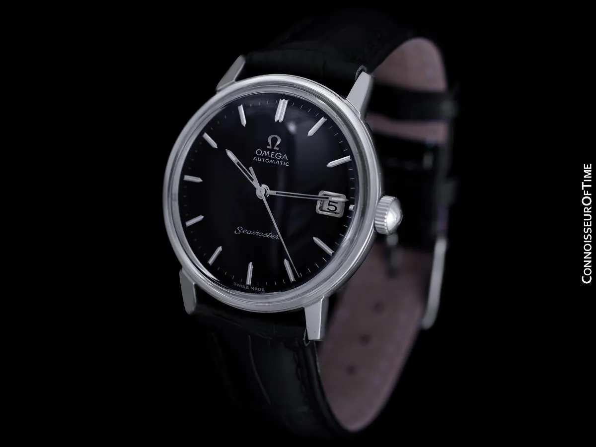1966 Omega Seamaster Mens Vintage Full Size Watch with 565 Movement, Automatic, Date - Stainless Steel