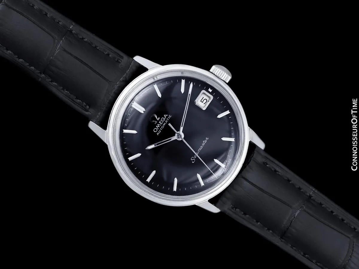 1966 Omega Seamaster Mens Vintage Full Size Watch with 565 Movement, Automatic, Date - Stainless Steel