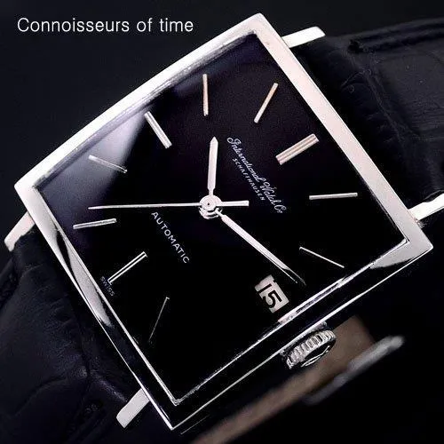 1969 IWC Vintage Mens Square 8541B Automatic Watch with Date - Stainless Steel