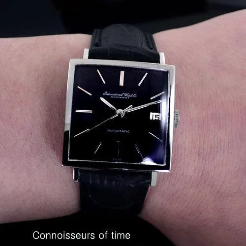 1969 IWC Vintage Mens Square 8541B Automatic Watch with Date - Stainless Steel