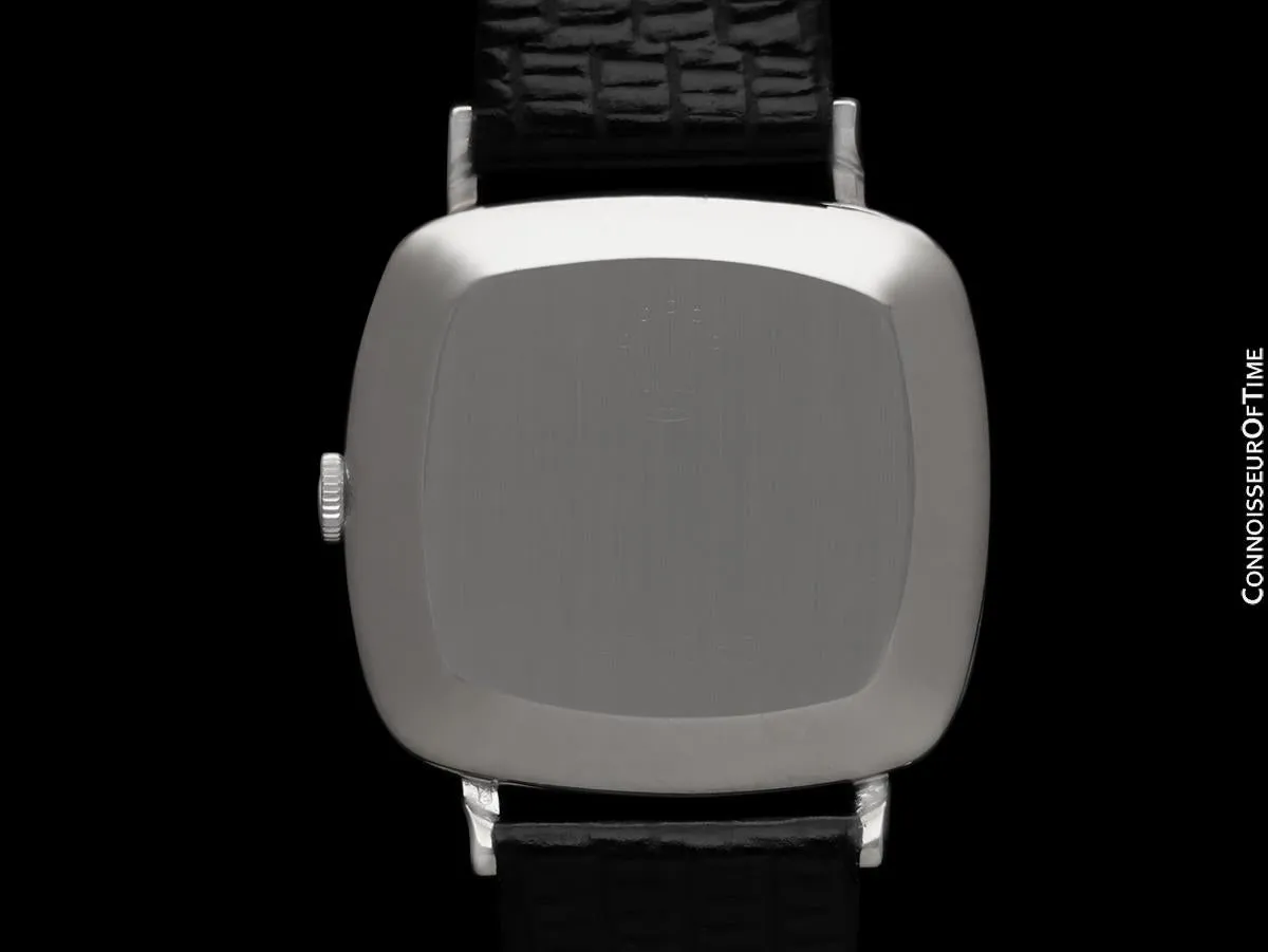 1970 Rolex Cellini Vintage Mens Midsize Handwound TV Watch, Ref. 3830 - 18K White Gold