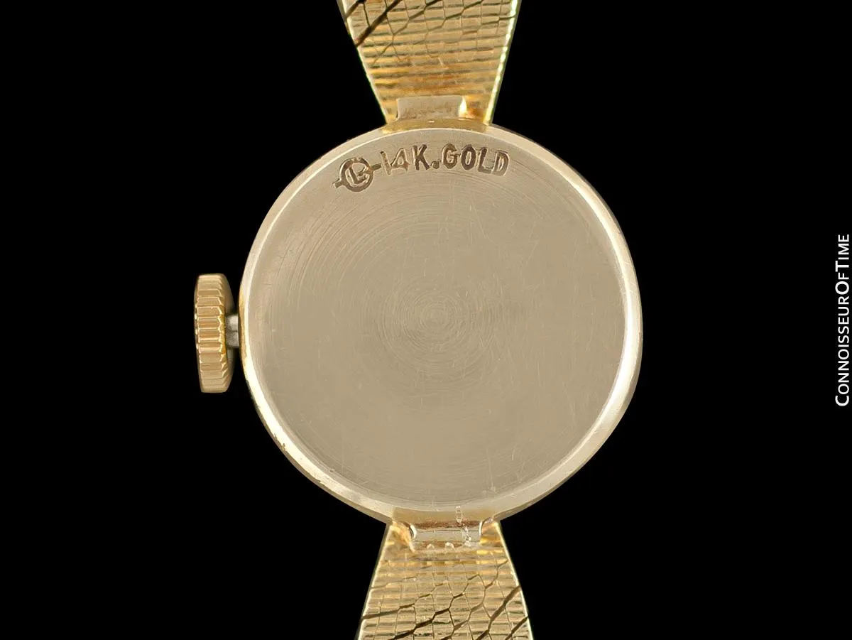 1970's Rolex Vintage Ladies Ladies Watch - 14K Gold & Diamonds