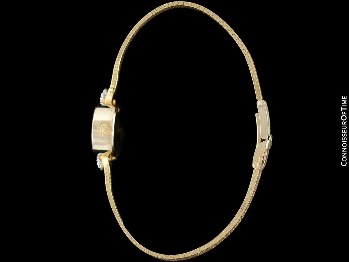 1970's Rolex Vintage Ladies Ladies Watch - 14K Gold & Diamonds