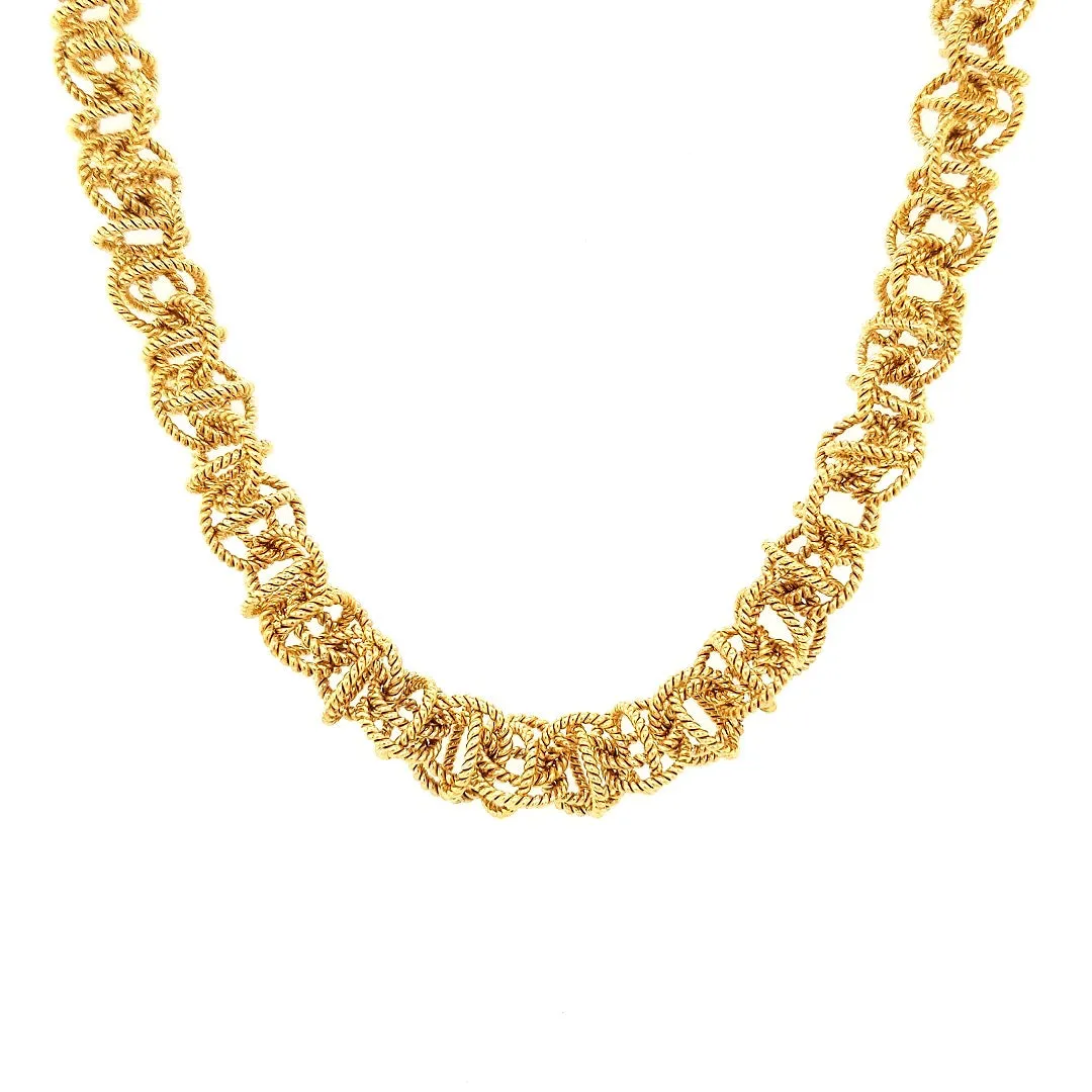 19.75" Handcrafted 24K Gold Vermeil 10mm Saturn Necklace with Toggle Clasp