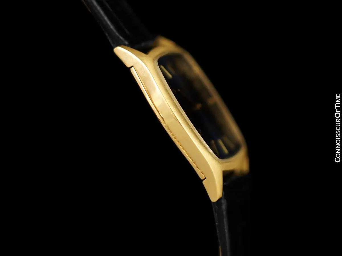 1976 Rolex Cellini Vintage Mens Handwound TV Shaped Dress Watch, Ref. 3805 - 18K Gold