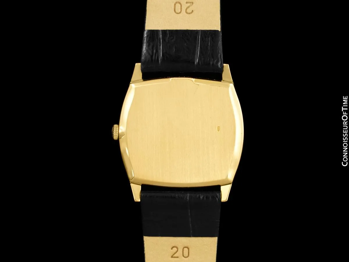 1976 Rolex Cellini Vintage Mens Handwound TV Shaped Dress Watch, Ref. 3805 - 18K Gold