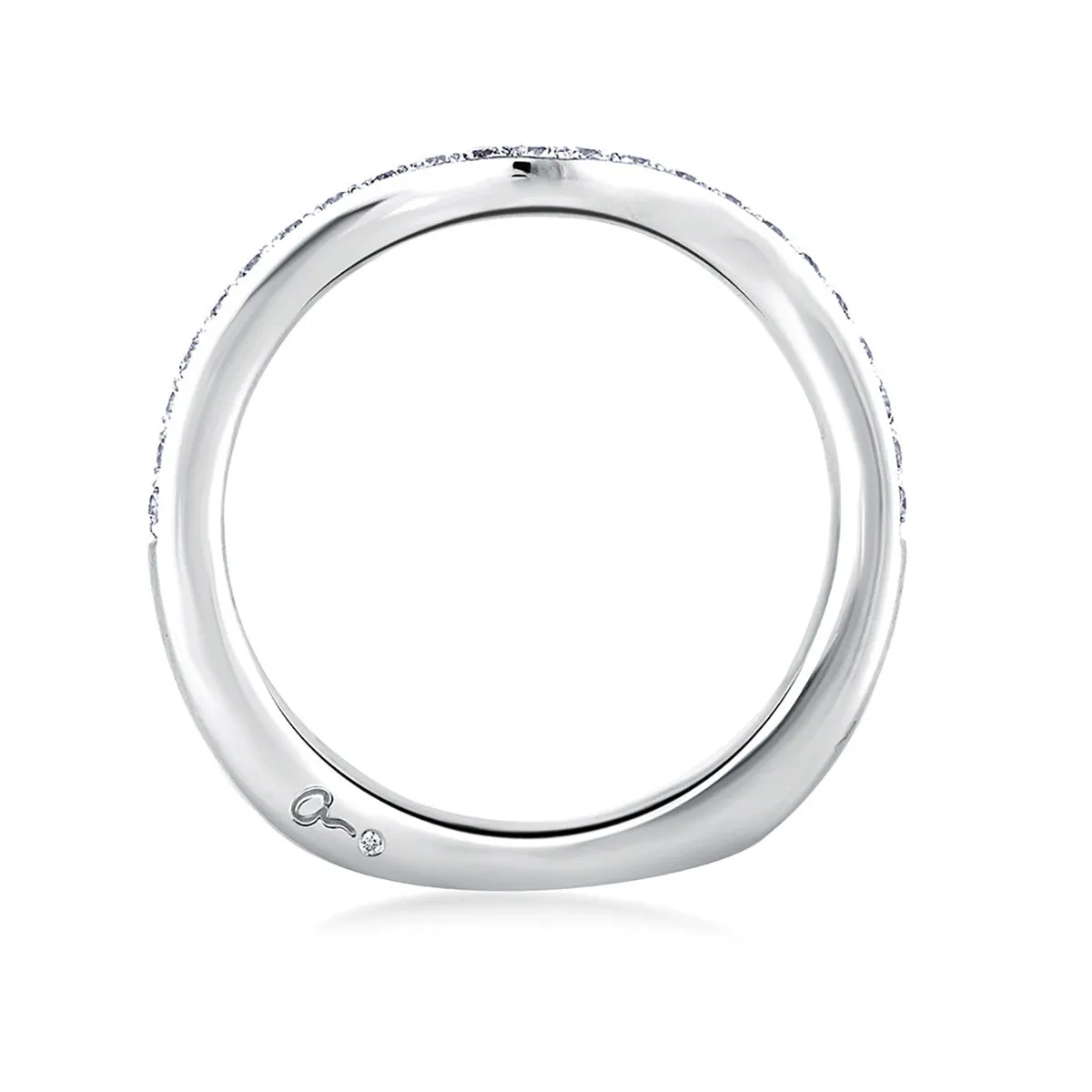 A. Jaffe Classic Contour Diamond Wedding Band MRS415/19