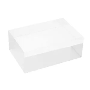 Acrylic Block Risers - 6" X 4" X 2.36" Clear Solid Acrylic Display Block