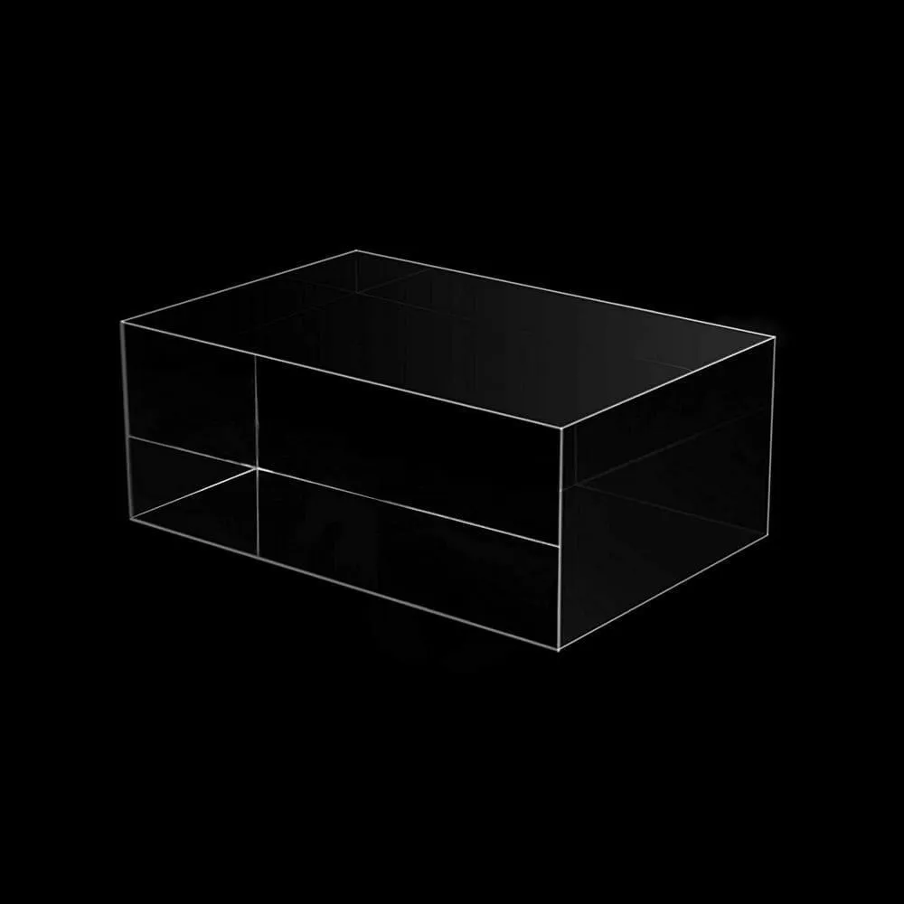 Acrylic Block Risers - 6" X 4" X 2.36" Clear Solid Acrylic Display Block