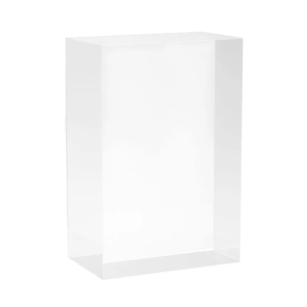 Acrylic Block Risers - 6" X 4" X 2.36" Clear Solid Acrylic Display Block