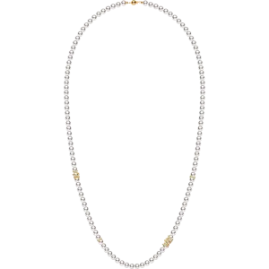 Akoya Pearl 18K Yellow Gold Diamond Luxury Necklace