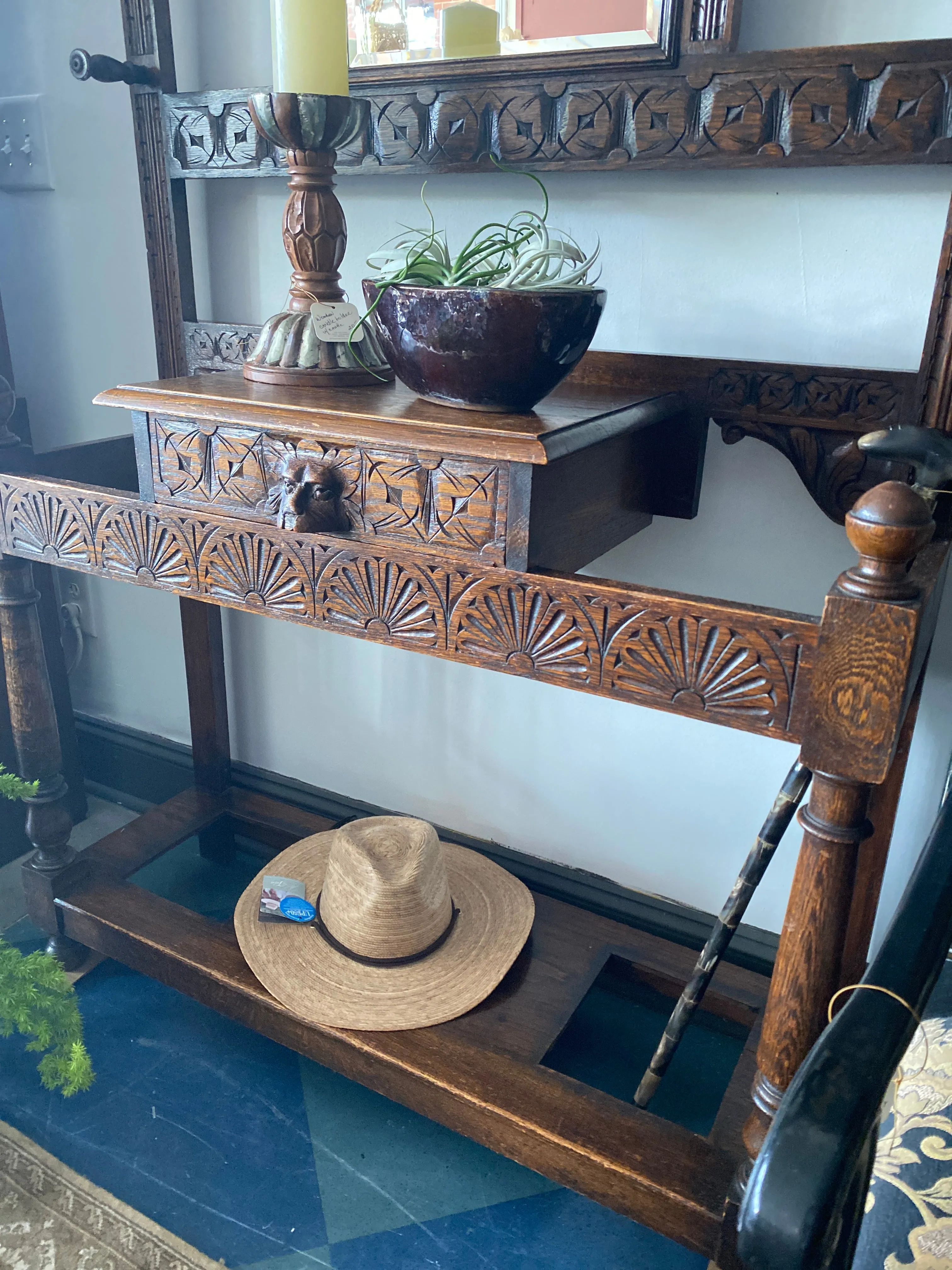 Antique Hall Tree