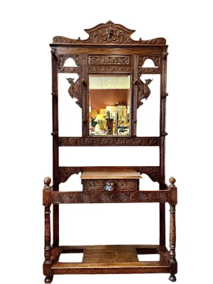Antique Hall Tree