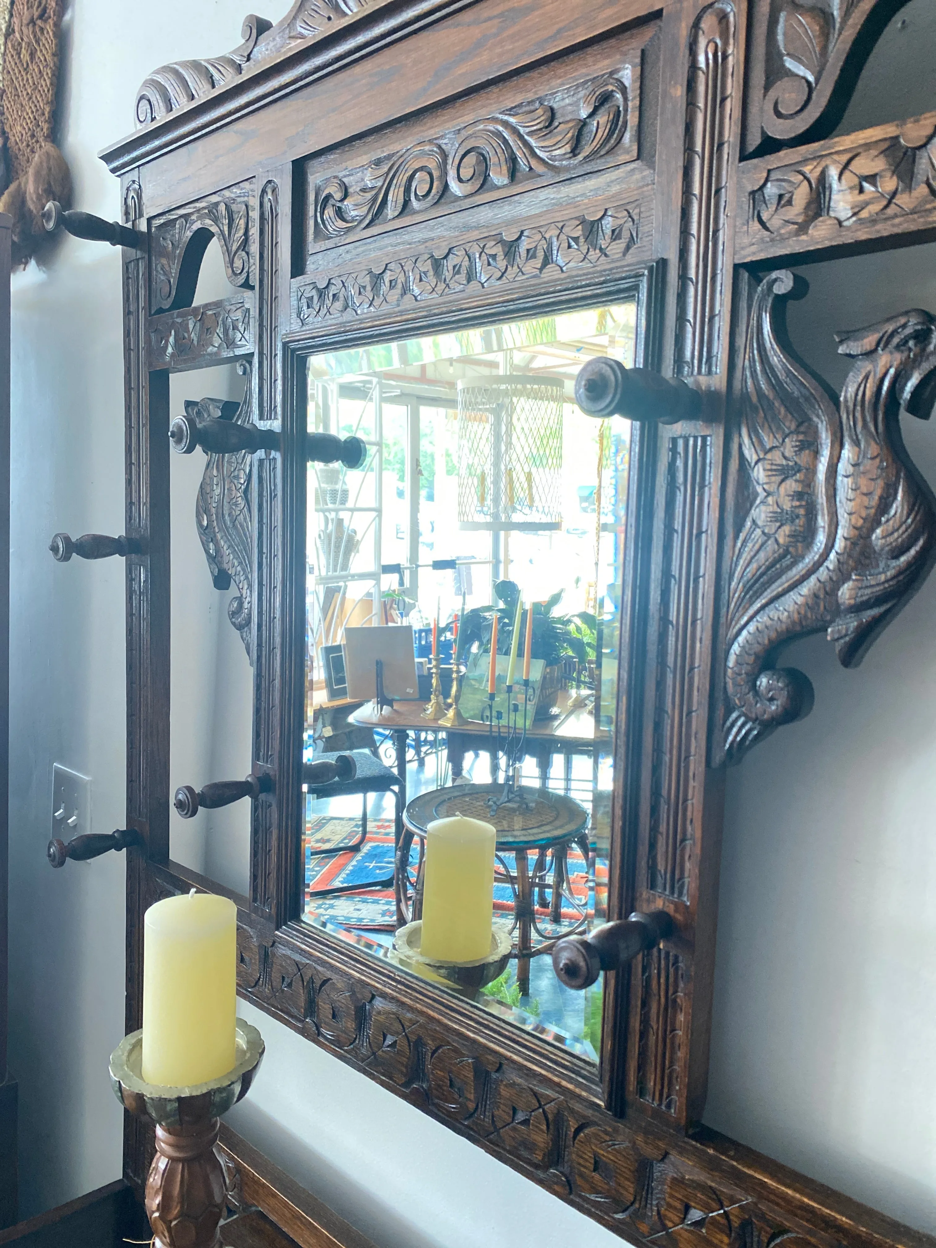 Antique Hall Tree
