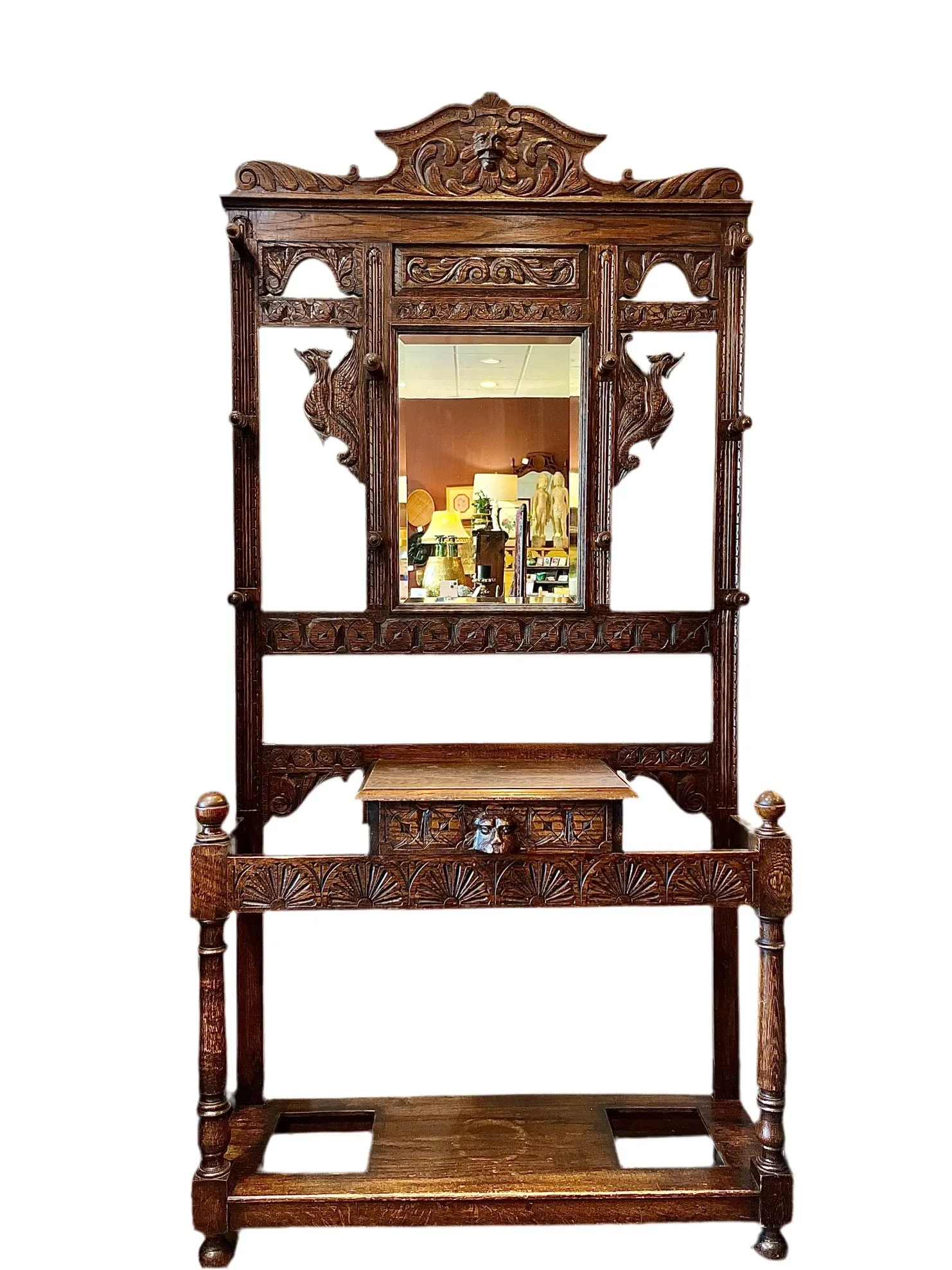 Antique Hall Tree