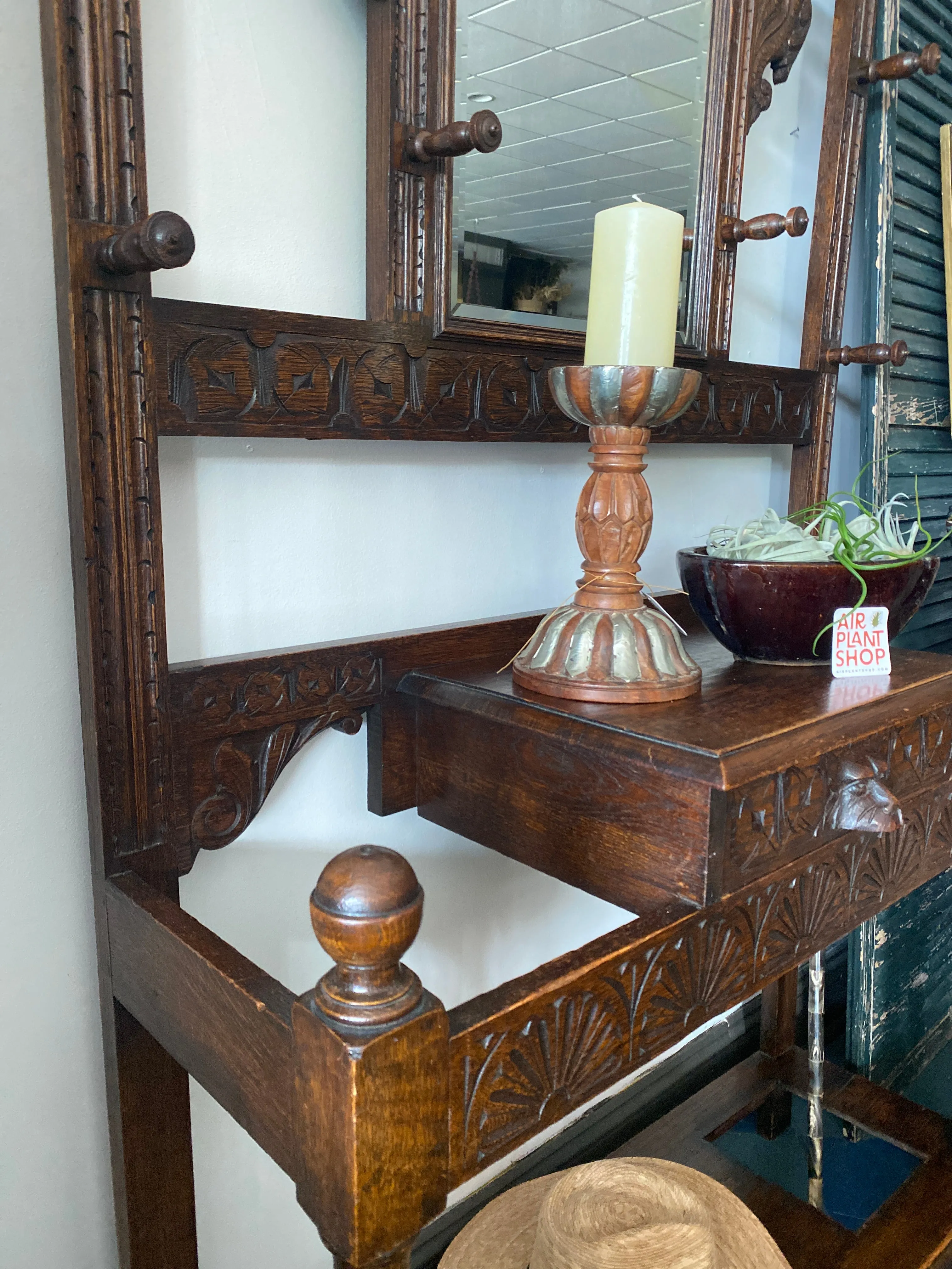 Antique Hall Tree