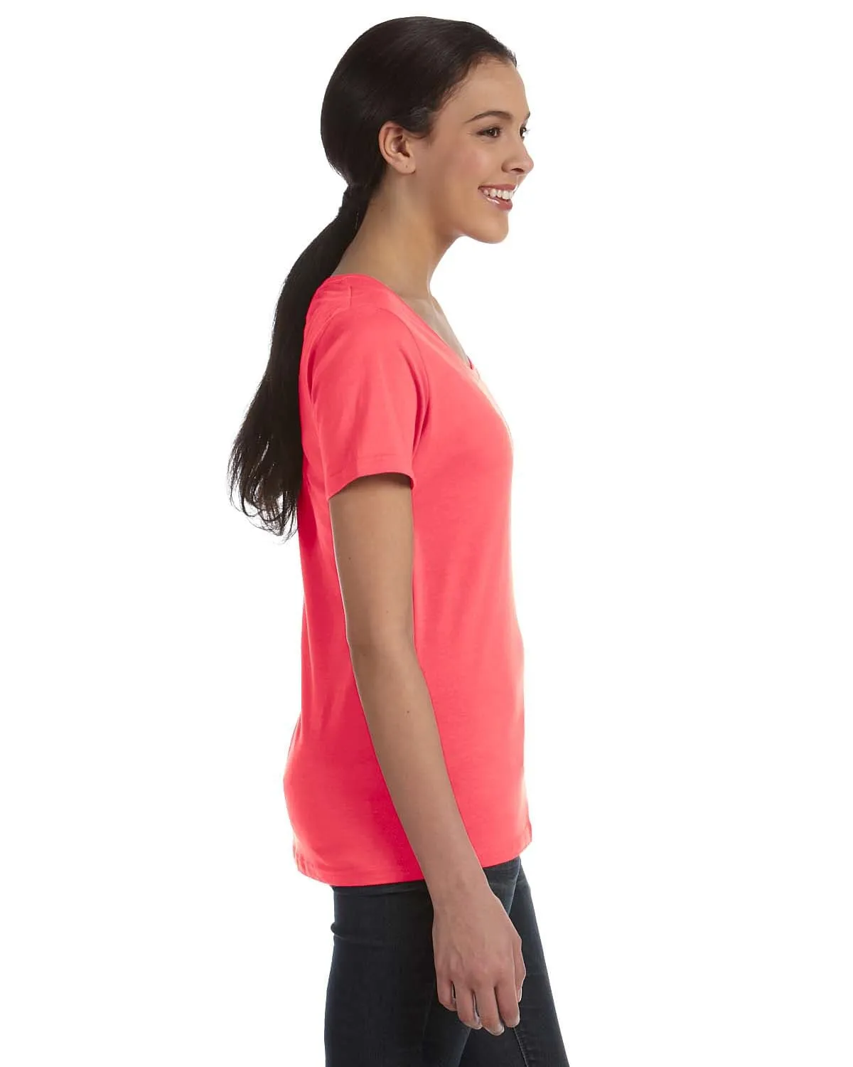 Anvil Ladies Sheer Scoop Neck T-Shirt